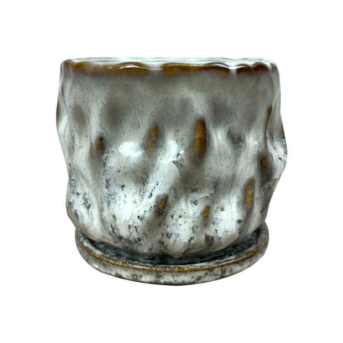 広東鉢　六角　絵鉢　大きめ鉢 広東鉢 六角 絵鉢 大きめ鉢